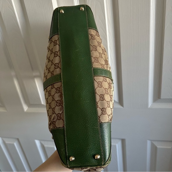 Gucci GG Canvas Nailhead Jackie Bardot Bag - Picture 7 of 16